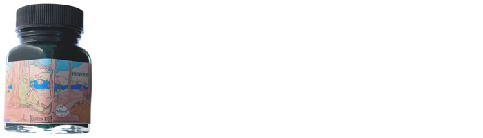 Noodler's Ink Ink bottle, 1 oz. Bottle series Green ink (Hunter)