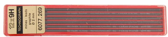 Caran d'Ache Lead, Accessories series Black 9H 2mm