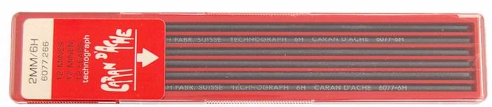 Caran d'Ache Lead, Accessories series Black 6H 2mm