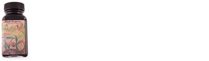 Noodler's Ink Ink bottle, Ink series Pink ink (Black Swann in Australian Roses)