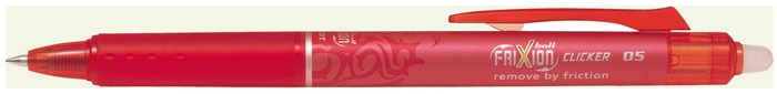 Pilot Gel Pen, Frixion Ball Clicker series Red ink