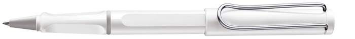 Lamy  Roller ball, Safari series White Chrome Clip