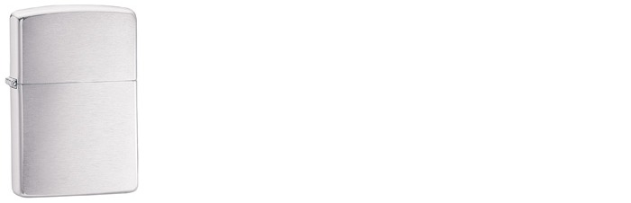 Zippo Lighter, Windproof series Brushed Chrome