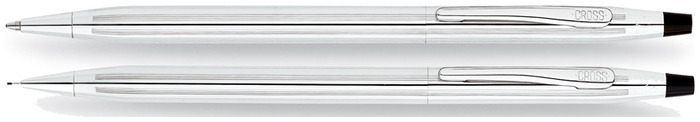 Cross Set ballpoint & pencil (0.7mm), Classic Century series Chrome