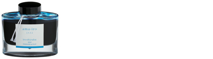 Pilot Ink bottle, Iroshizuku Ink series Blue ink Ama-Iro