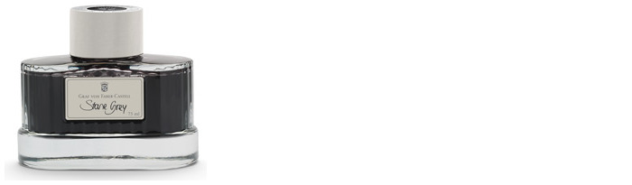 Faber-Castell, Graf von Ink bottle, Encre GvFC Luxury Ink series Grey Ink