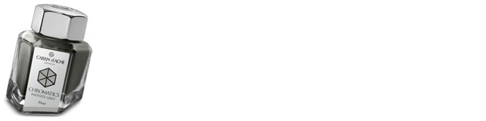 Caran d'Ache Ink bottle, Chromatics series Grey ink