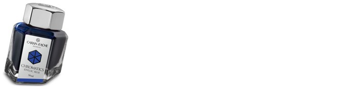 Caran d'Ache Ink bottle, Chromatics series Royal blue ink
