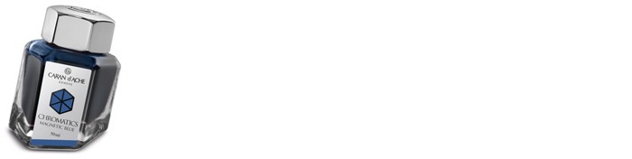 Caran d'Ache Ink bottle, Chromatics series Blue-black ink