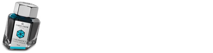 Caran d'Ache Ink bottle, Chromatics series Turquoise ink