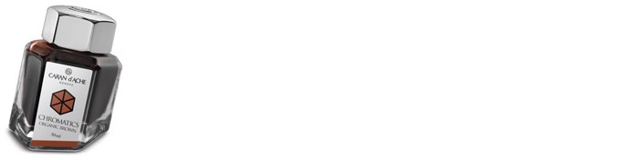 Caran d'Ache Ink bottle, Chromatics series Brown ink