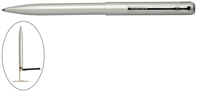 Trodat Ballpoint pen with stamp, Goldring Style series Silver