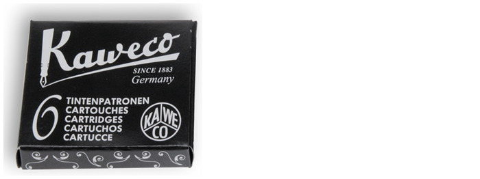 Kaweco Ink cartridge, Refill & ink series "Pearl Black" ink