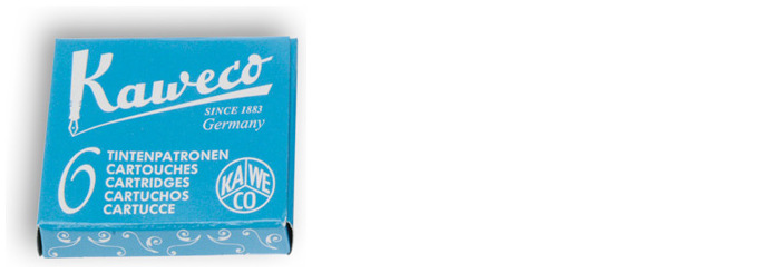 Kaweco Ink cartridge, Refill & ink series "Paradise Blue" ink