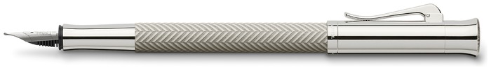 Faber-Castell, Graf von Fountain pen, Guilloche Cisele series Light grey