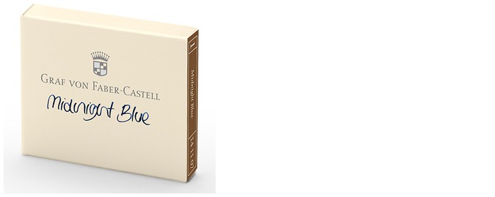 Faber-Castell, Grav von Ink cartridge, Encre GvFC Luxury Ink series Midnight Blue Ink