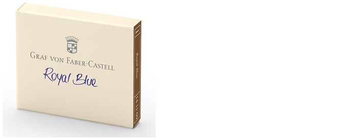 Faber-Castell, Grav von Ink cartridge, Encre GvFC Luxury Ink series Royal Blue Ink