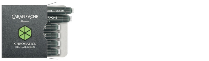 Caran d'Ache Ink cartridge, Chromatics series Light Green ink