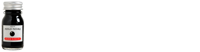 J.Herbin Ink bottle, The Jewel of Inks series Black ink (Perle noire) (10 ml)
