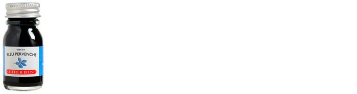 J.Herbin  Ink bottle, La Perle des Encres series Turquoise ink (Periwinkle) (10 ml)