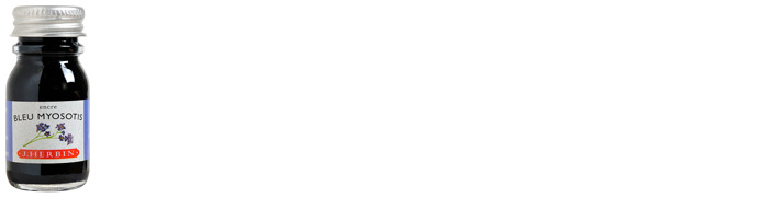 J.Herbin  Ink bottle, La Perle des Encres series Blue ink (Myosotis) (10 ml)