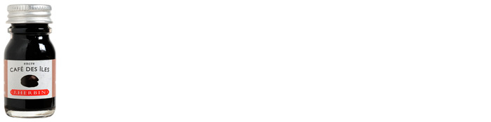 J.Herbin  Ink bottle, La Perle des Encres series Brown ink (Island coffee) (10 ml)