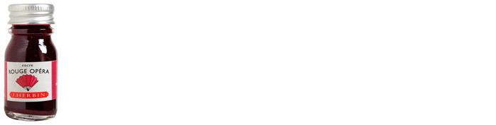 J.Herbin  Ink bottle, La Perle des Encres series Red ink (Opera red) (10 ml)