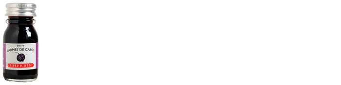 J.Herbin  Ink bottle, La Perle des Encres series Mauve ink (Blackcurrant)  (10 ml)