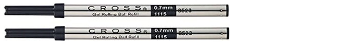 Cross Roller refill, Refill & ink series Black ink (Pack of 2)