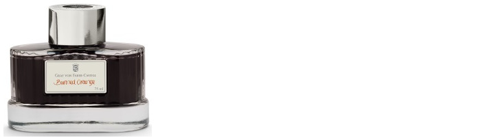 Faber-Castell, Graf von Ink bottle, Encre GvFC Luxury Ink series Orange Ink