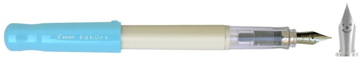 Pilot Fountain pen, Kakuno series Blue & White