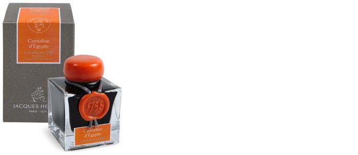 Jacques Herbin Ink bottle,  1798 Ink series Cornaline d'Égypte ink