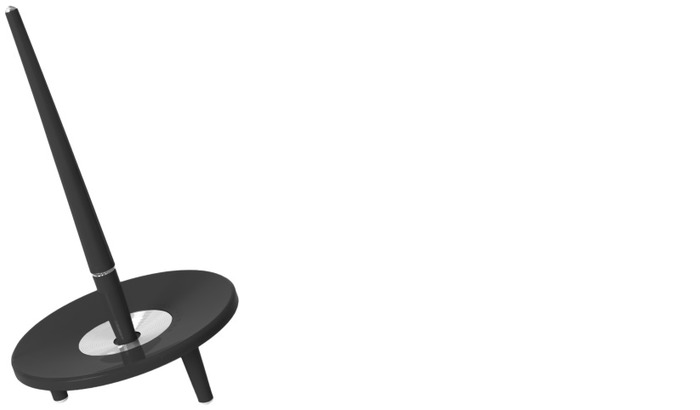 Ballograf Pen on stand, Deskset series Black CT (without chain)