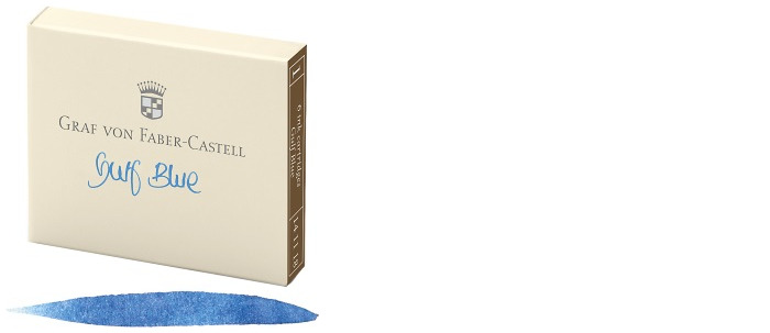 Faber-Castell, Grav von Ink cartridge, Encre GvFC Luxury Ink series Gulf blue ink