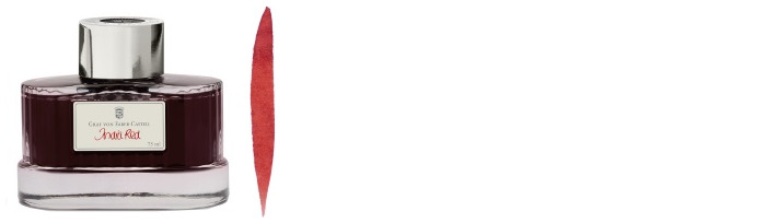 Faber-Castell, Graf von Ink bottle, Encre GvFC Luxury Ink series India red ink