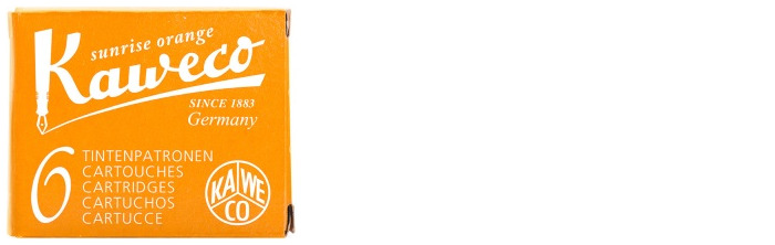 Kaweco Ink cartridge, Refill & ink series "Sunrise Orange" ink