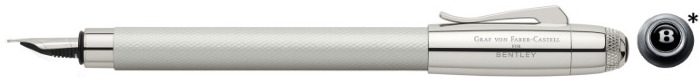 Faber-Castell, Graf von Fountain pen, Bentley Collection series Velvety white