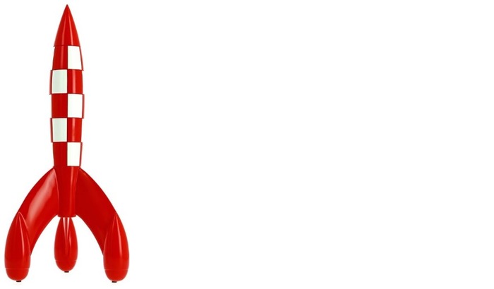 Tintin Figurine, Decorations series Rocket (30cm)