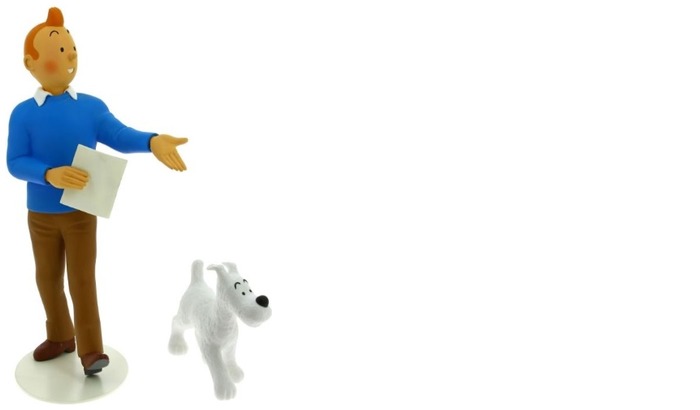 Tintin Figurine, Decorations series Tintin & Snowy Musée Imaginaire collection
