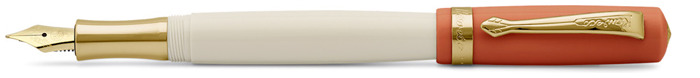 Kaweco Fountain pen, Student series Ivory/Orange Gt (70's Soul)
