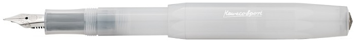Kaweco Fountain pen, Frosted Sport series Translucent white (Natural Coconut)