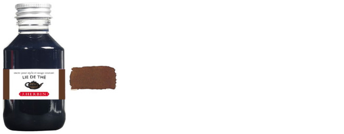 Herbin Ink bottle, The Jewel of Inks series Brown ink (Lie de thé)- 100 ml