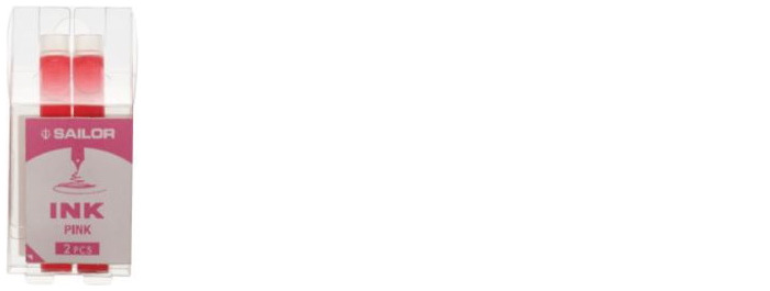 Sailor Ink cartridge, Compass Color Ink Cartridges series Pink ink (Box of 2)