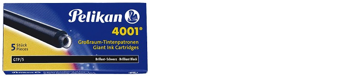 Pelikan Ink cartridge, Refill & ink series Black ink (Long)