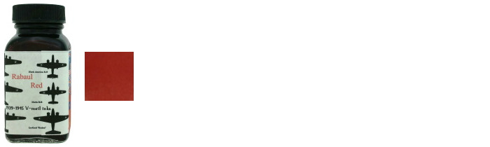 Noodler's Ink Ink bottle, Ink series Red ink (VMail Rabaul Red)