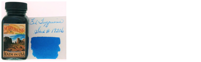 Noodler's Ink Ink bottle, Eel Ink series Blue ink (Eel Turquoise)