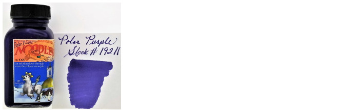 Noodler's Ink Ink bottle, Eel Ink series Purple ink (Polar Purple)