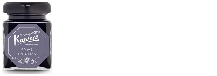 Kaweco Ink bottle, Refill & ink series "Midnight Blue" ink 50ml