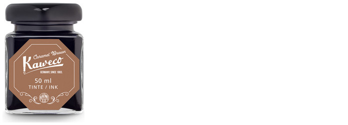 Kaweco Ink bottle, Refill & ink series "Caramel Brown" ink 50ml