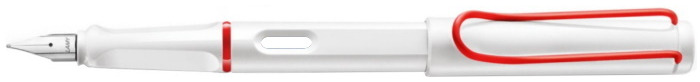 Lamy Fountain pen, Safari White & Red Limited Edition series (Without pump)